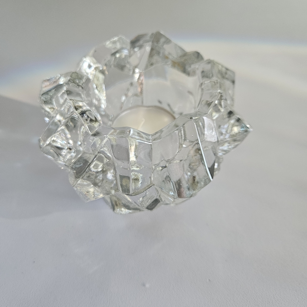 GOEBEL Charlottenhutte Ice Lead Crystal Votive Candle Holder | SZ4.5